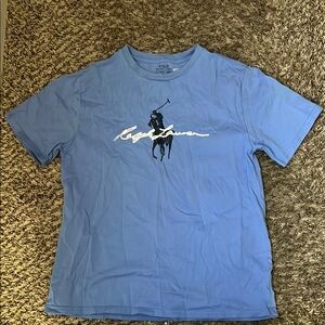 Boy’s Polo Ralph Lauren Blue Cotton T-Shirt (Size: Large/ 14-16Y)